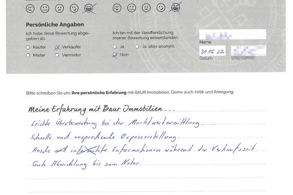 Bewertung von Herr W.