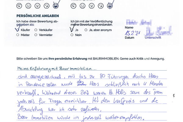 Bewertung von Herr H.