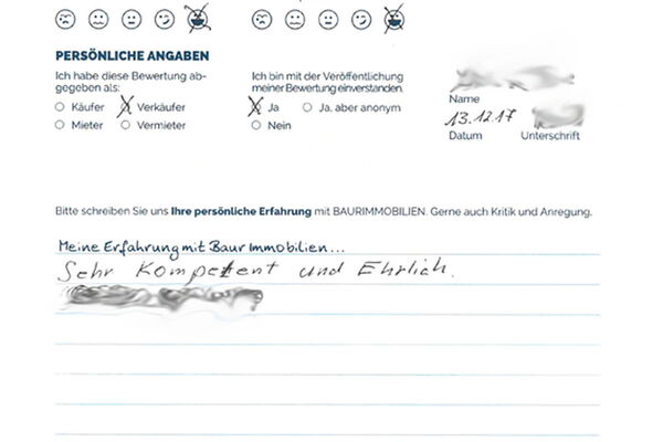 Bewertung von Herr K.