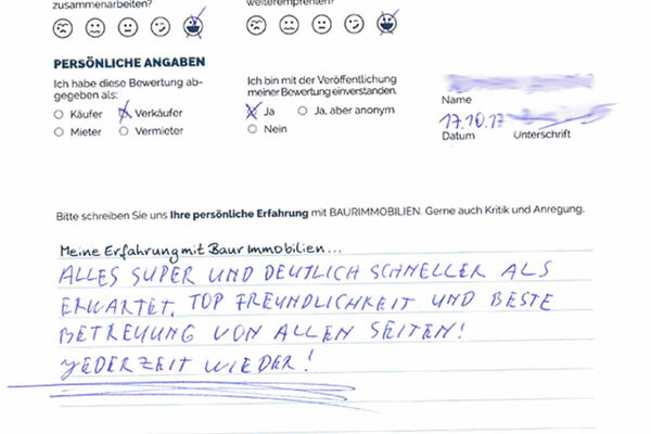 Bewertung von Herr R.