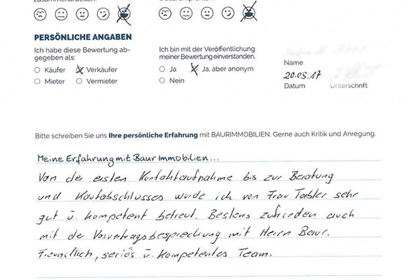 Bewertung von Herr S.