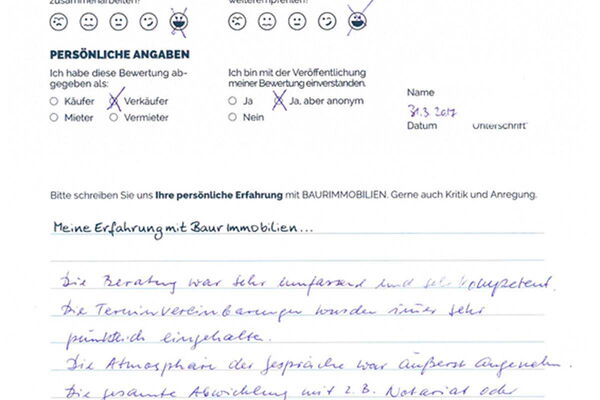 Bewertung von Herr S.