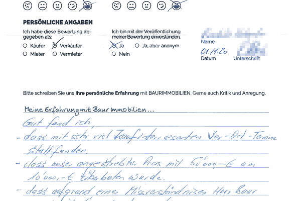 Bewertung von Herr H.