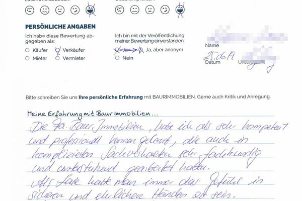 Bewertung von Herr L.