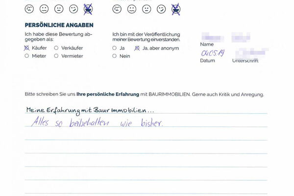 Bewertung von Herr S.