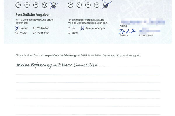 Bewertung von Familie M. & S.