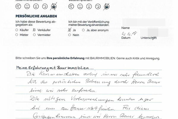 Bewertung von Herr G.