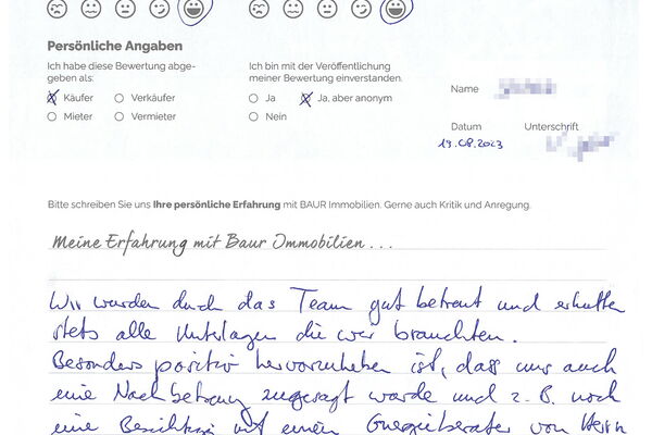 Bewertung von Fam. J.