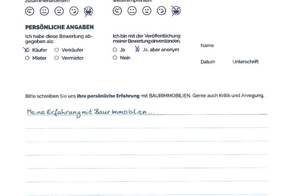 Bewertung von Herr W.