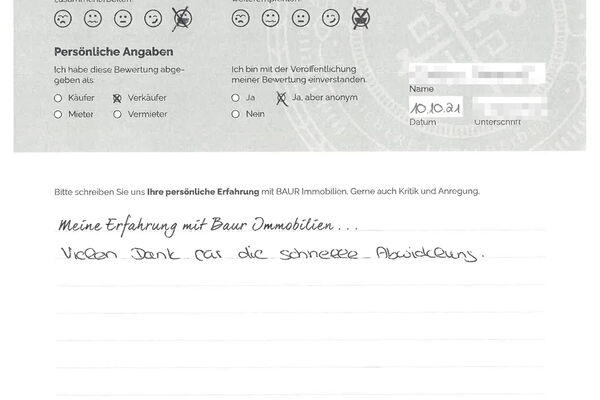 Bewertung von Frau S.