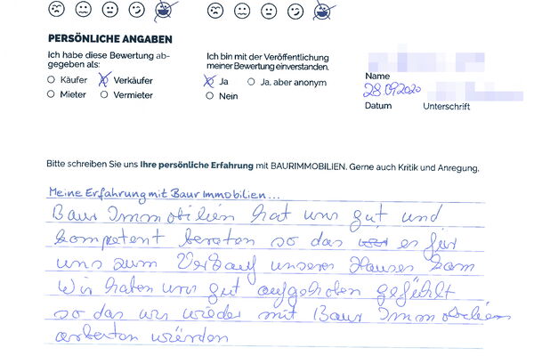 Bewertung von Eheleute K.