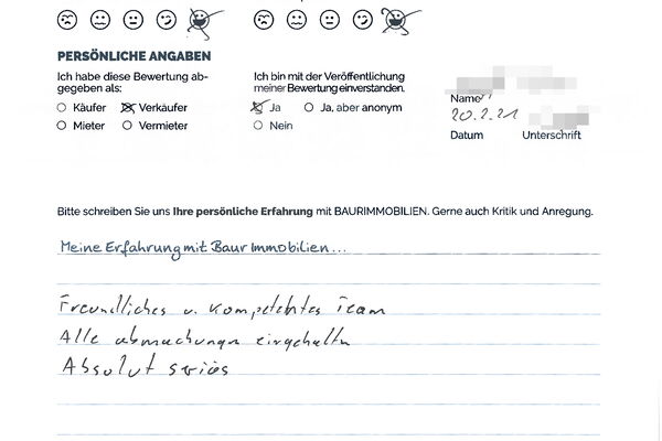 Bewertung von Herr N.