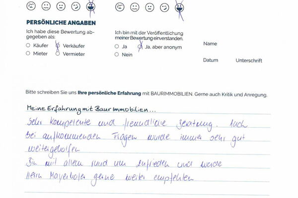 Bewertung von Frau Z.