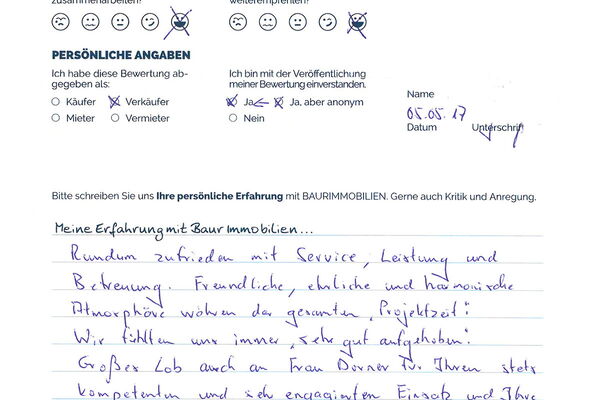 Bewertung von Herr F.