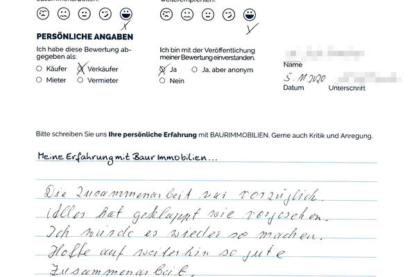 Bewertung von Herr O.