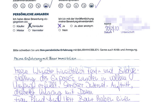 Bewertung von Frau R.