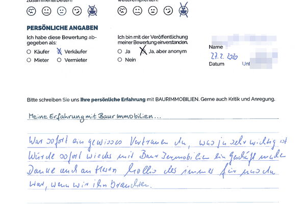 Bewertung von Herr S.