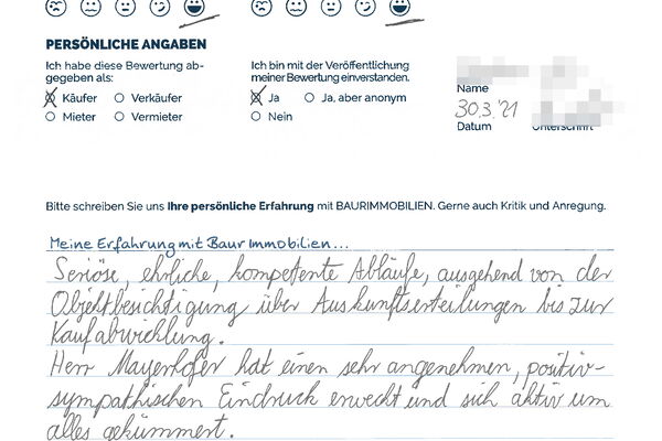 Bewertung von Herr L.