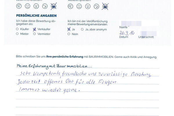 Bewertung von Eheleute A.