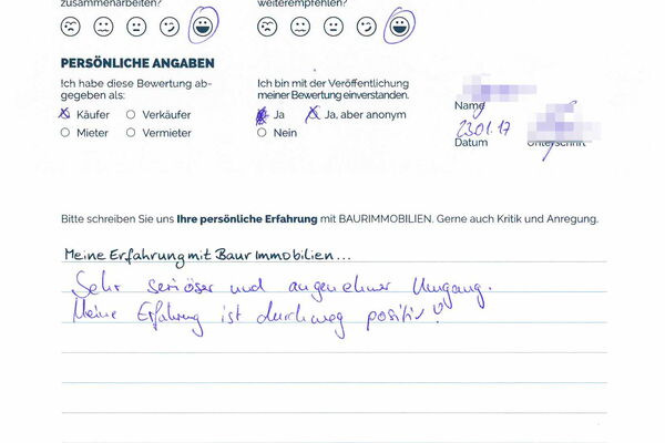 Bewertung von Herr H.