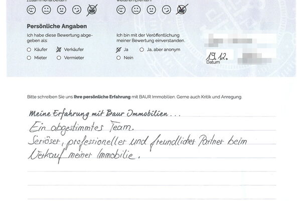 Bewertung von Herr H.