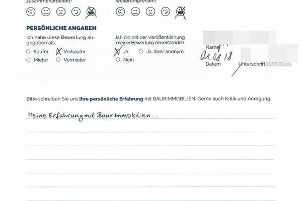 Bewertung von Frau H.