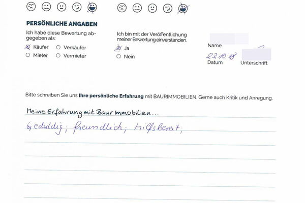 Bewertung von Frau L.