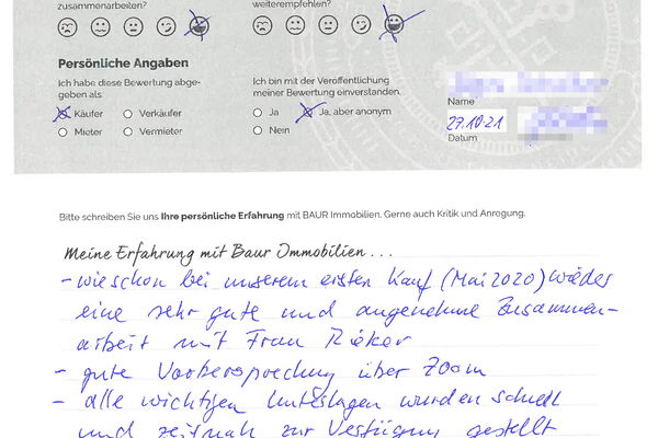 Bewertung von Herr S.