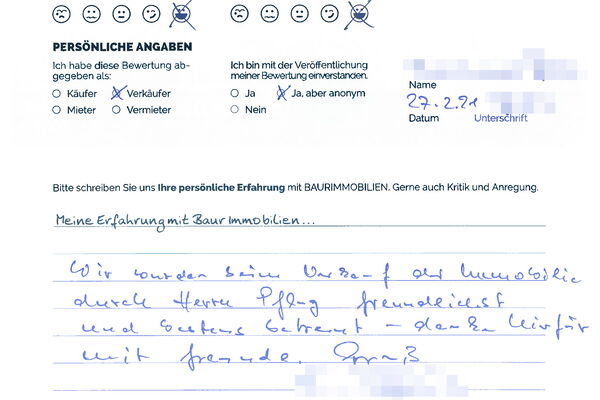 Bewertung von Herr G.