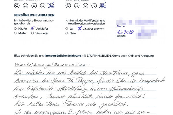 Bewertung von Eheleute H.