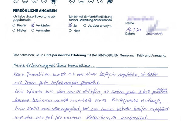 Bewertung von Herr W.