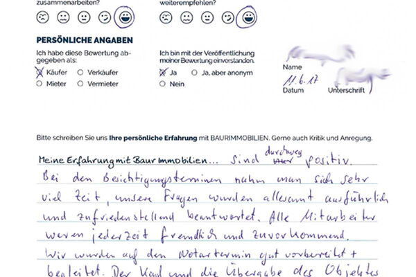 Bewertung von Fam. M.