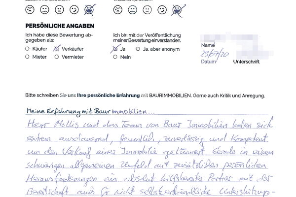 Bewertung von Frau H.