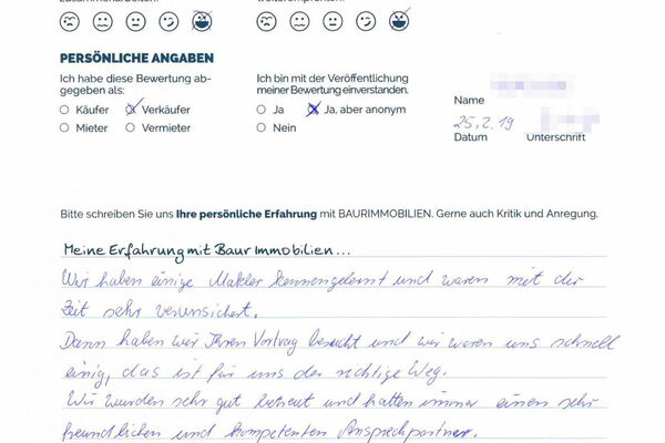 Bewertung von Herr H.