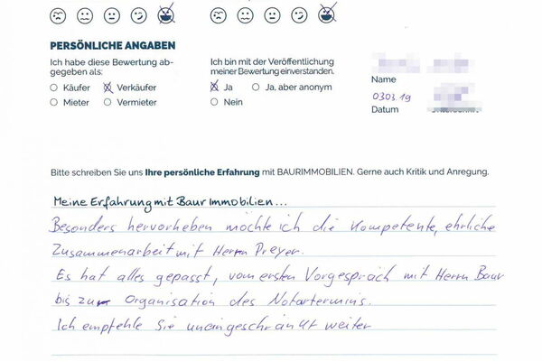 Bewertung von Herr W.