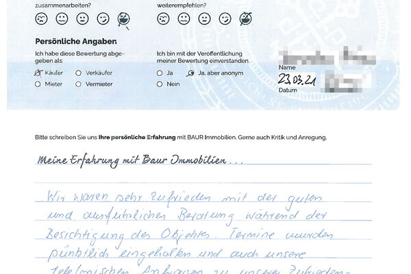 Bewertung von Herr N.