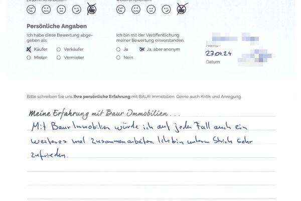 Bewertung von Herr H.