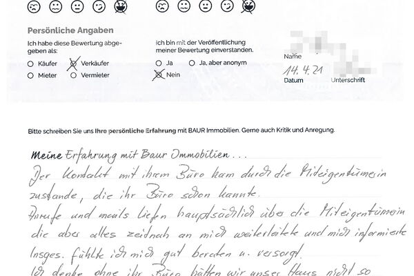 Bewertung von Herr H.