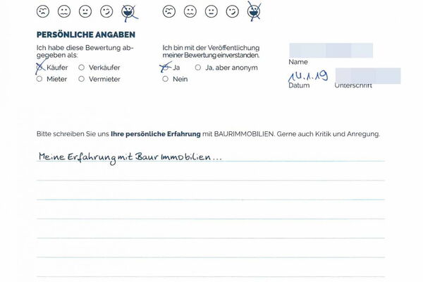 Bewertung von Frau K.
