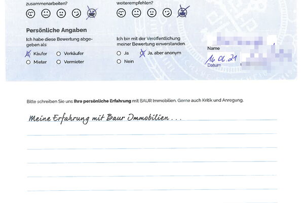 Bewertung von Herr K.