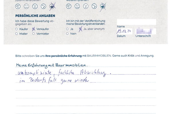 Bewertung von Herr R.