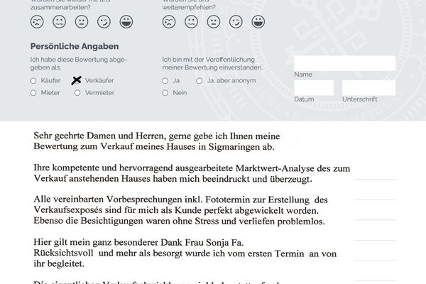 Bewertung von Frau S.