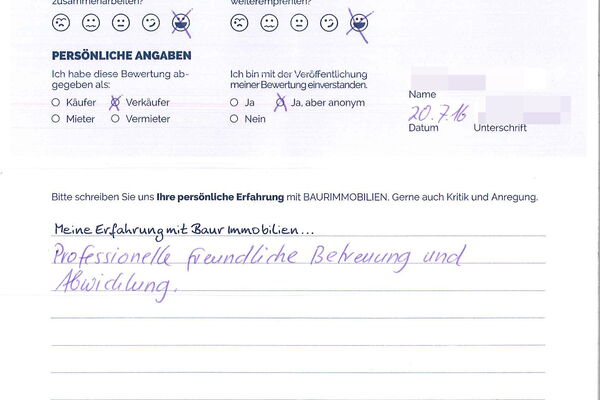 Bewertung von Eheleute S.