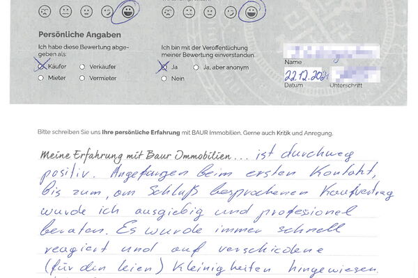 Bewertung von Herr W.