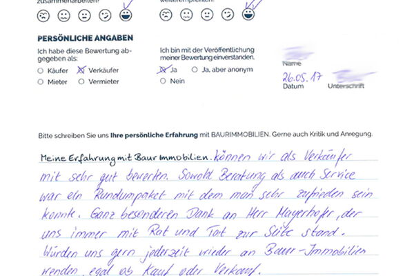 Bewertung von Fam B.