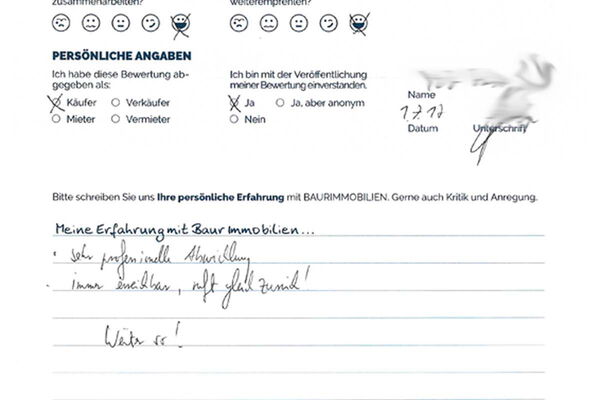 Bewertung von Herr G.