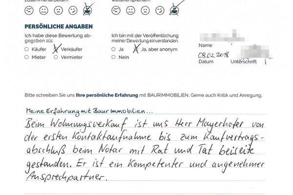 Bewertung von Herr W.