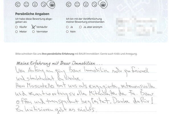 Bewertung von Herr O.